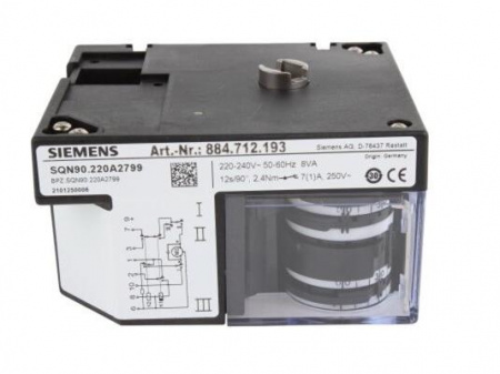 Привод воздушной заслонки Siemens SQN90.220A2799